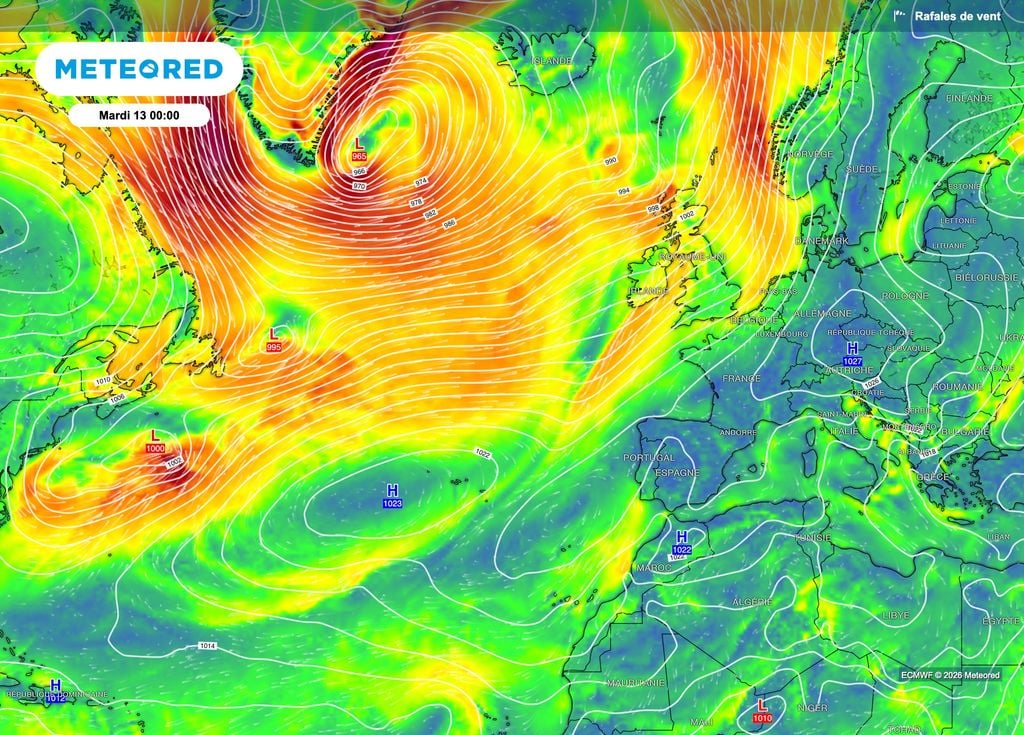 Des tempêtes en formation dans l'Atlantique en début et milieu de semaine.