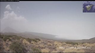 Desarrollo de nubes de evolución diurna sobre Las Cañadas del Teide