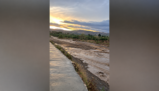 Las espectaculares im&aacute;genes de la crecida del r&iacute;o Almanzora que muestran el peligro de las riadas repentinas