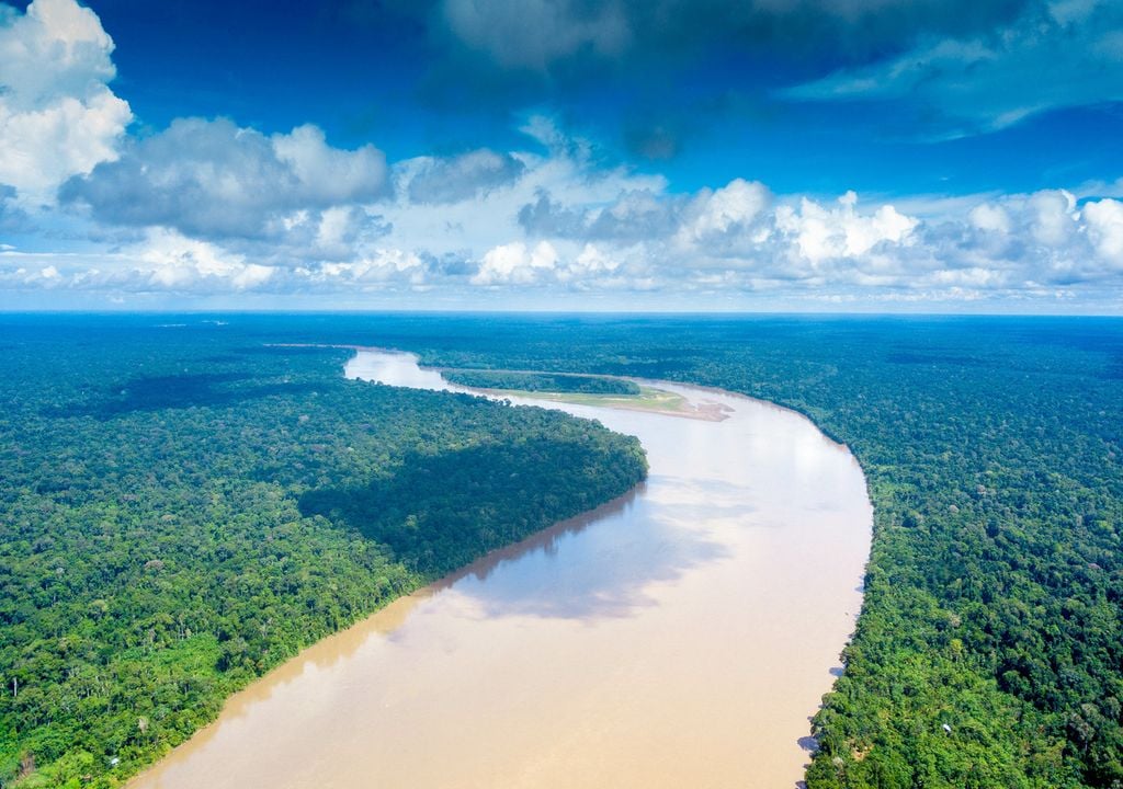 La Sequía Extrema Desciende El Nivel Del Río Amazonas Y Exponiendo Rostros Tallados En Piedras 