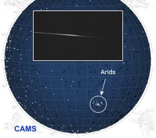 Descubierta una nueva lluvia de estrellas: las áridas o Finlay-id