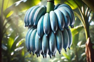 Así es el plátano azul, la sorprendente fruta procedente del sureste de Asia que parece y sabe a helado