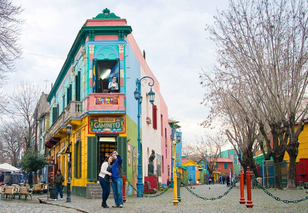 Caminito, uma rua famosa em Buenos Aires