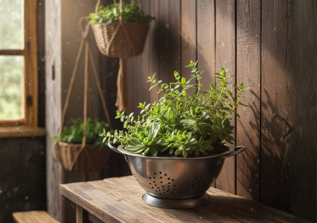 Las perforaciones del colador permiten un drenaje eficiente y mayor oxigenación del sustrato, reduciendo el riesgo de pudrición de raíces en plantas cultivadas en casa.
