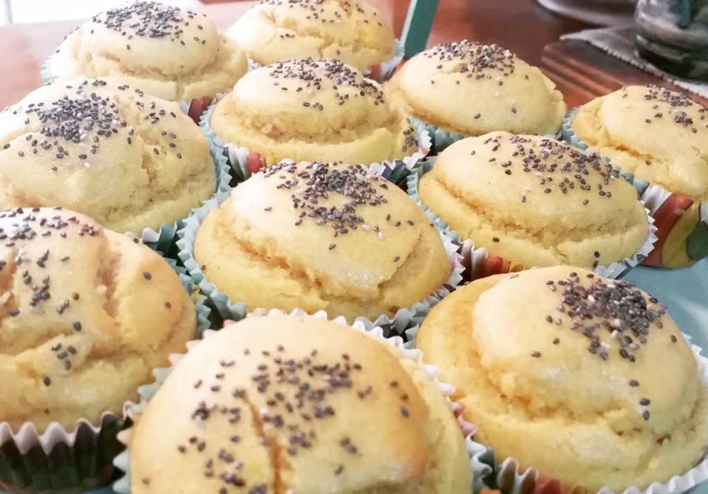 comida vegana En La Vitaminica puedes encontrar estos quequitos de mango, leche de coco y harina de arroz. Imagen: @la_vitaminica