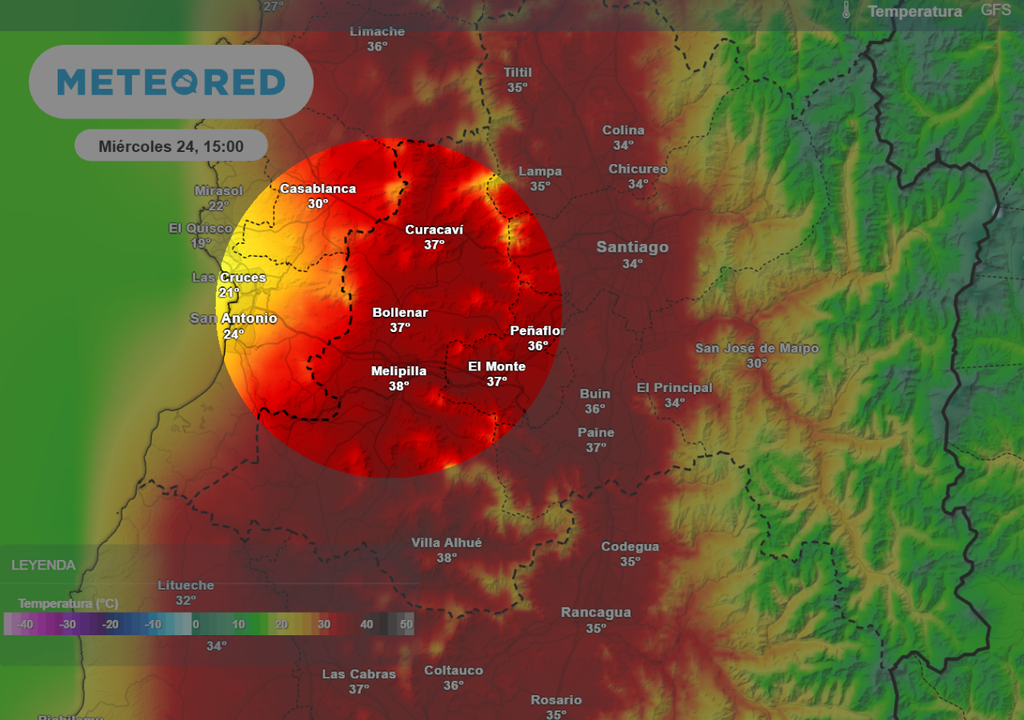 Temperaturas máximas