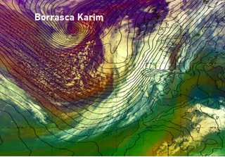 Desde irrupción de polvo a precipitaciones con nevadas bajo Karim