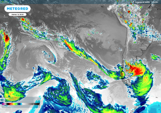 Desde la Polinesia Francesa a la Patagonia: la impresionante extensión del río atmosférico que deja lluvias en Chile