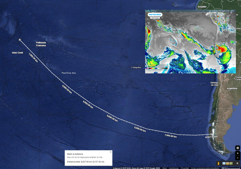 mapa que muestra la distancia entre la Patagonia chilena y la Polinesia Francesa mapa que muestra la distancia entre la Patagonia chilena y la Polinesia Francesa