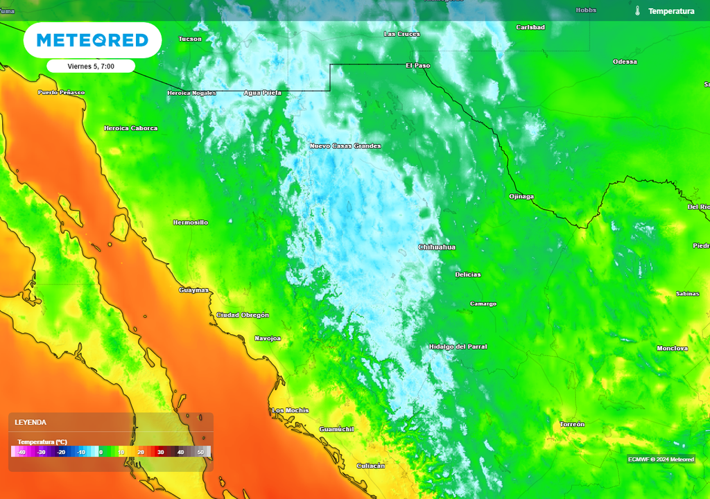 Ambiente gélido este viernes.