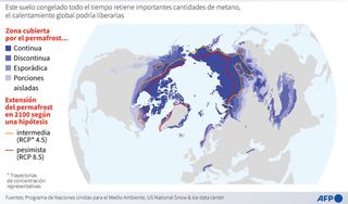 Deshielo del permafrost en los pozos de petróleo y gas del Ártico