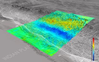 Desplazamientos del suelo en el terremoto de Nepal