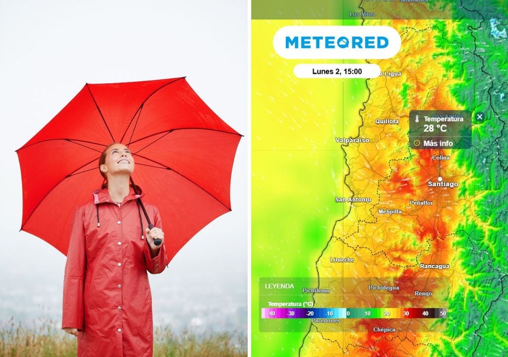 ¿Tendremos que guardar pronto el paraguas? Es mejor dejarlo a mano, pero no todas las comunas de la RM correrán con la misma suerte.