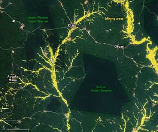 Detectando oro desde el espacio