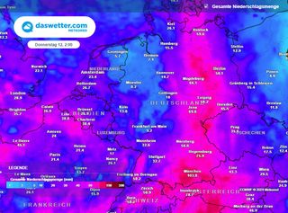 Deutschland nächste Woche: Nach der Hitze kommt die Flut. Brisante Unwetterlage ab Sonntagabend. Der DWD warnt bereits.