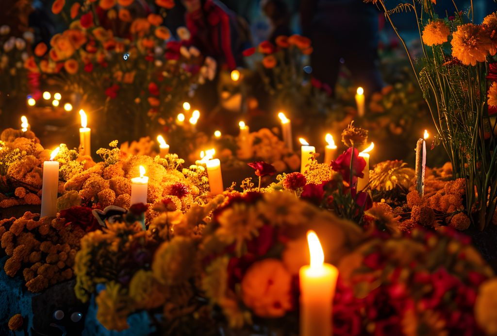 Los altares de muerto están llenos de colores, sabores y olores que se colocan cada año