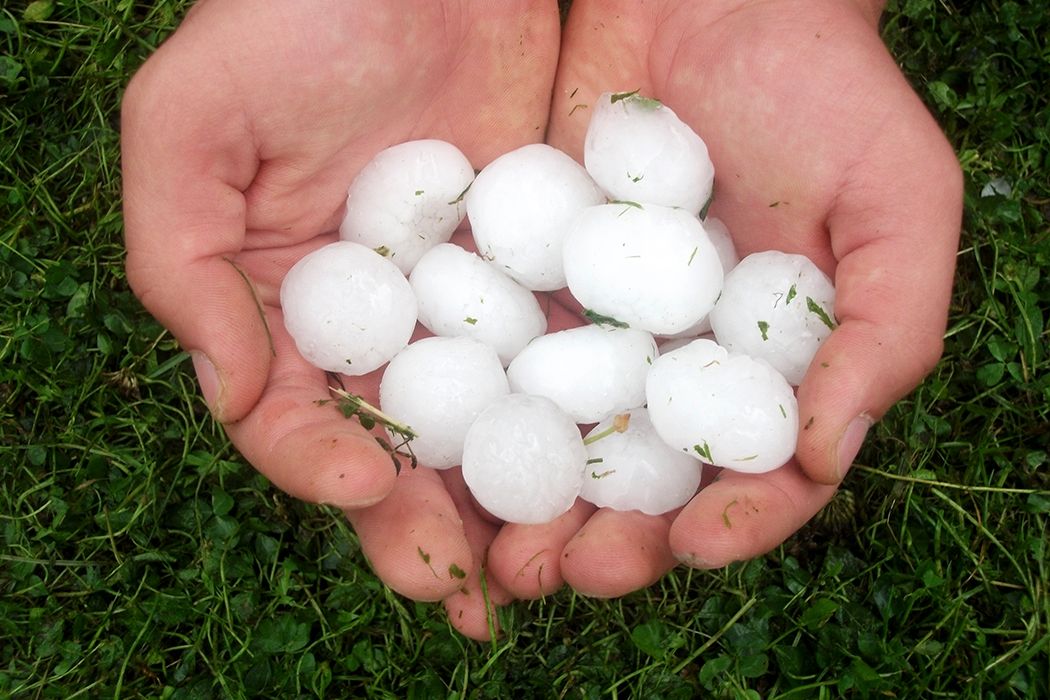Esta tarde las tormentas podrán presentar granizo de gran tamaño.