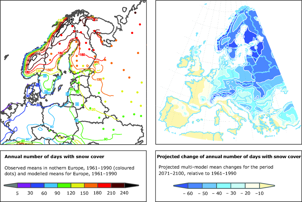 Schnee in Europa und Klimawandel