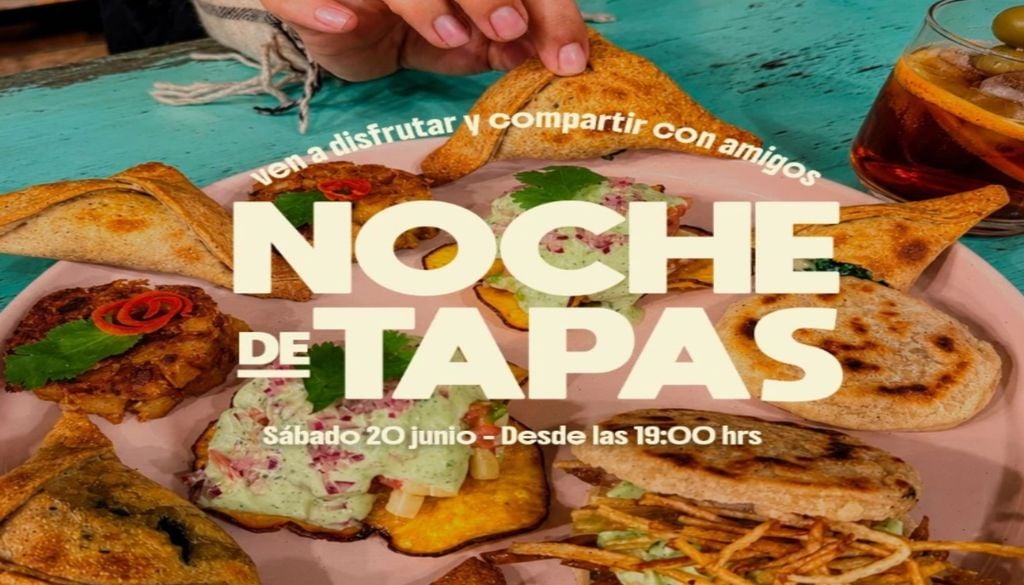 tapas La noche de tapas tendrá carta de tapas a elección, cóctel o mocktail de cortesía y mantitas para abrigar el cuerpo. Imagen: @desdelaraiz_vegan