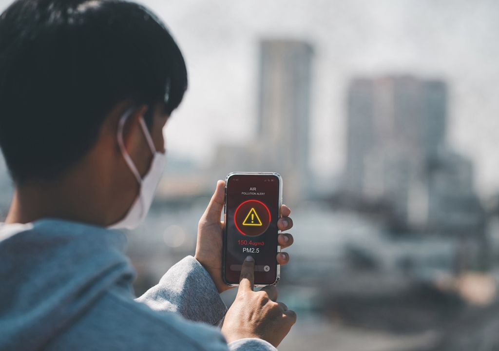 contaminación del aire PM 2.5alerta corazón enfermedades respiratorias