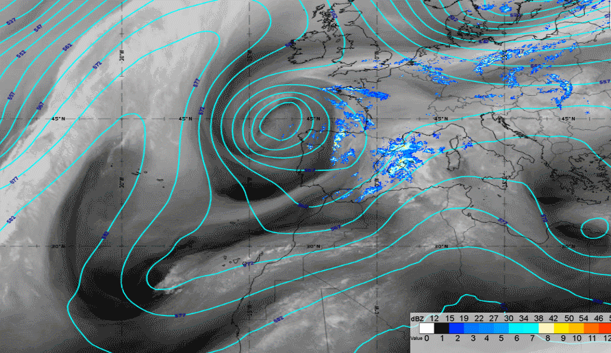 Diagnosis del 13 abril 2020: interacciones complejas entre borrascas