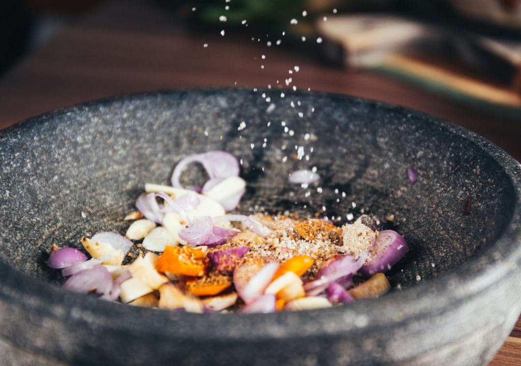 Ervas e substâncias naturais sendo testadas.