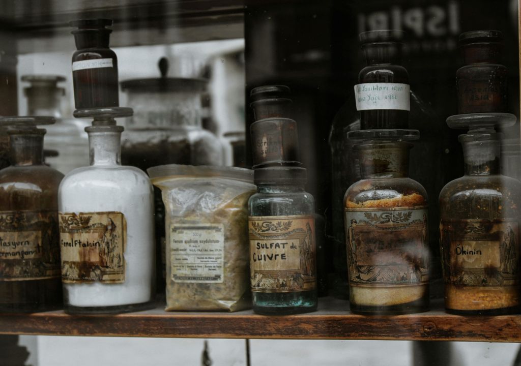 Remédios de medicina alternativa.