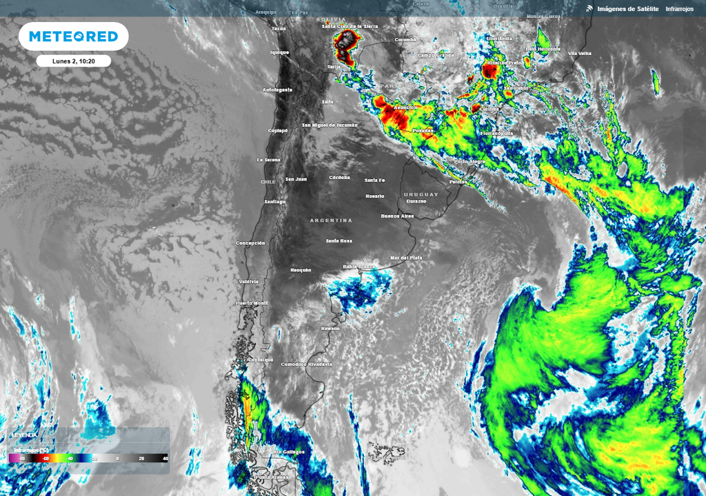 Tiempo alerta frío diciembre tormentas fuertes severas tornado Litoral Cayastá pronóstico clima tiempo