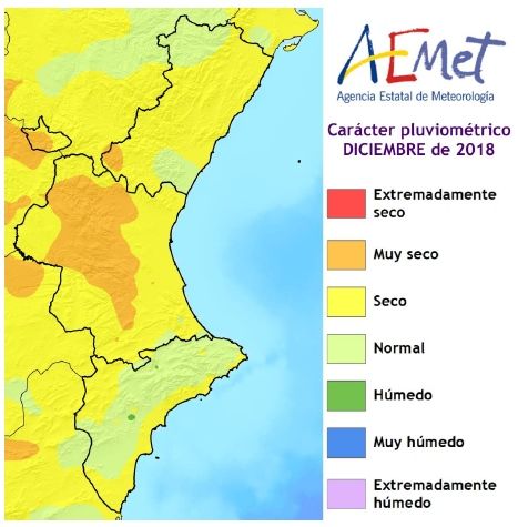 Diciembre De 2018 En La Comunidad Valenciana: Un Mes Seco Y Extremadamente Cálido Diciembre De 2018 En La Comunidad Valenciana: Un Mes Seco Y Extremadamente Cálido