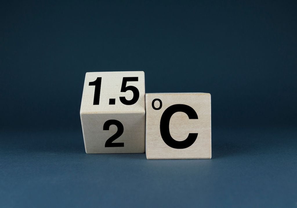 Das alte und das neue Ziel: statt 1,5 Grad nun 2 Grad ?