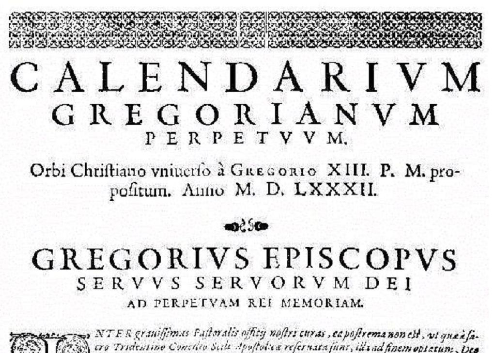 calendário gregoriano