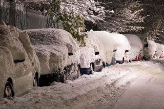 Dienstag auf Mittwoch Schneechaos im Osten