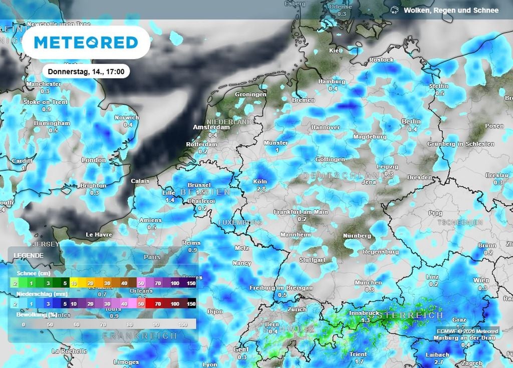 So übel soll das Wetter am heutigen Vatertag/Himmelfahrtstag werden.