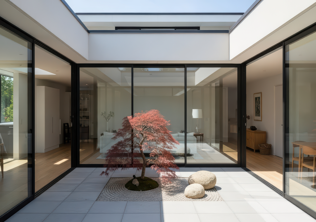 Wuchs . saisonale Blattfärbung, japanischen Ahorn, Räume Wuchs . saisonale Blattfärbung, japanischen Ahorn, Räume