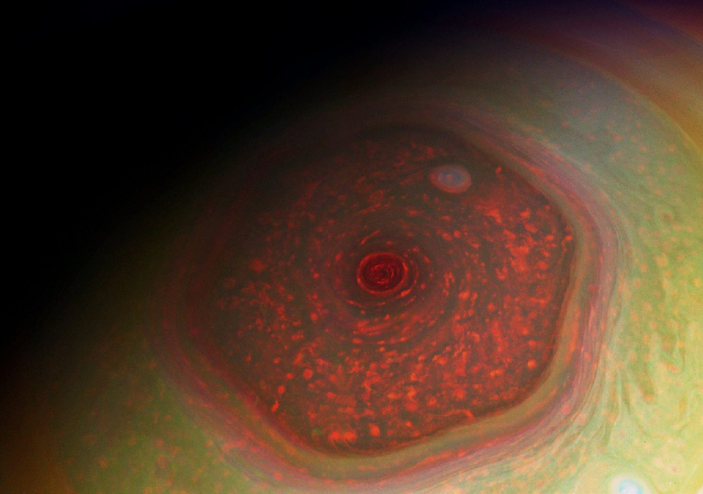 El hexágono de Saturno