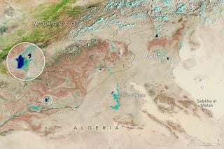 Un diluvio en algunas zonas extremadamente secas del Sahara, según la NASA