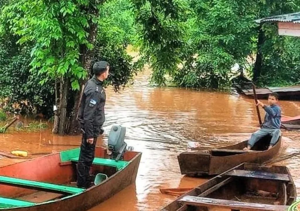 Río Uruguay crecida lluvias Misiones Oberá Alerta El Niño