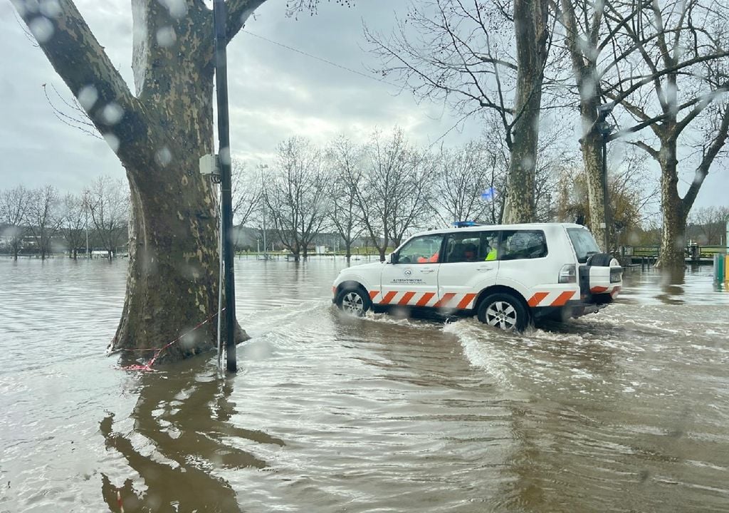 A subida do caudal do Mondego tem provocado inundações em várias localidades do concelho de Soure. Foto: Município de Soure