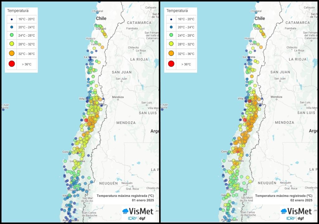 temperaturas máximas registradas temperaturas máximas registradas
