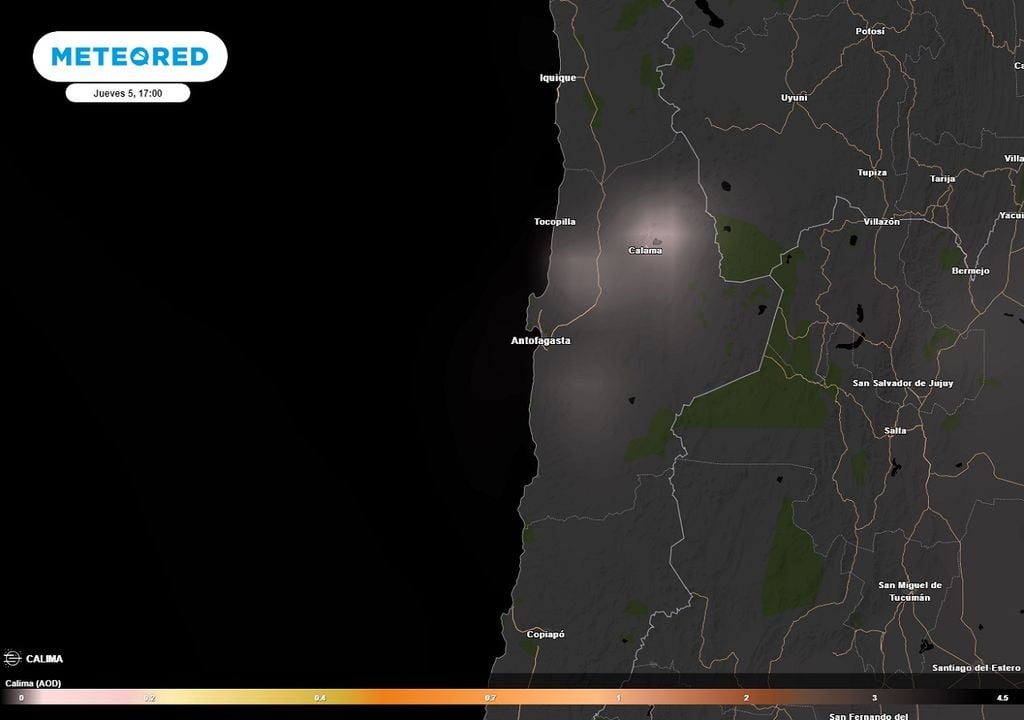 Calima prevista Calima prevista