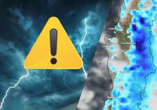 Dirección Meteorológica de Chile emite aviso por tormentas eléctricas previstas para este jueves