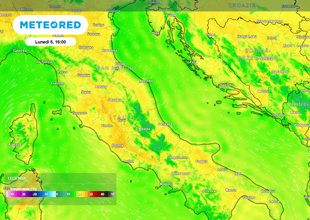 proprio a causa della fusione Il rapido rialzo termico dei prossimi giorni causerà la fusione di miliardi di metri cubi di neve accumulata. Mentre il cielo sarà tornato sereno, fiumi come il Pescara, il Sangro o il Trigno potranno vedere i propri livelli salire nuovamente o restare stazionari sopra la soglia di guardia ancora per molto tempo.