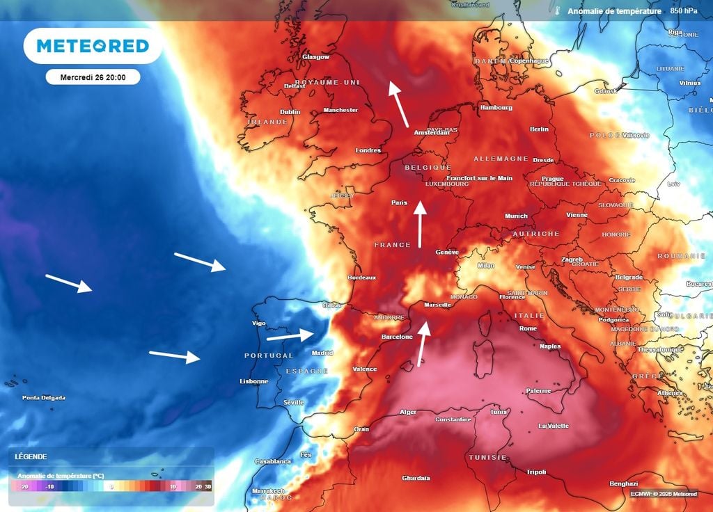 Une bataille entre l'air chaud et l'air océanique se tiendra la semaine prochaine Une bataille entre l'air chaud et l'air océanique se tiendra la semaine prochaine
