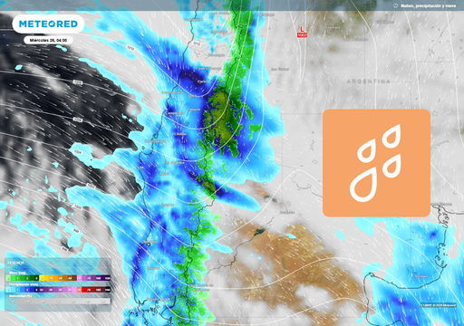 DMC activa dos alertas por lluvias de hasta 65 mm y rachas de 80 km/h: advierten isoterma cero alta