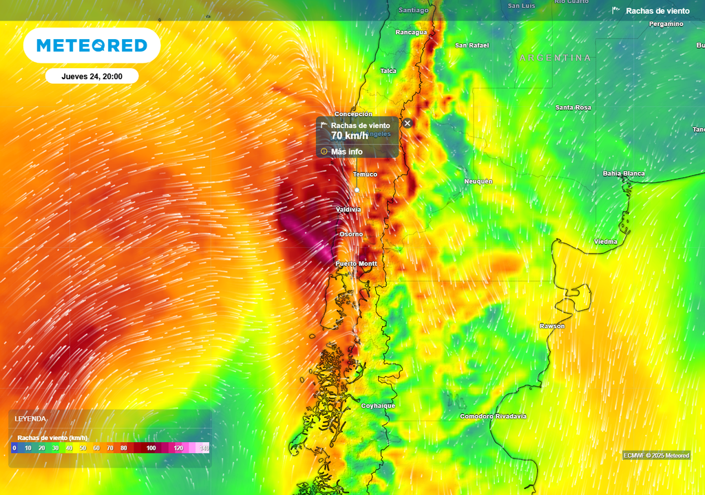 mapa de ráfagas de viento. mapa de ráfagas de viento.