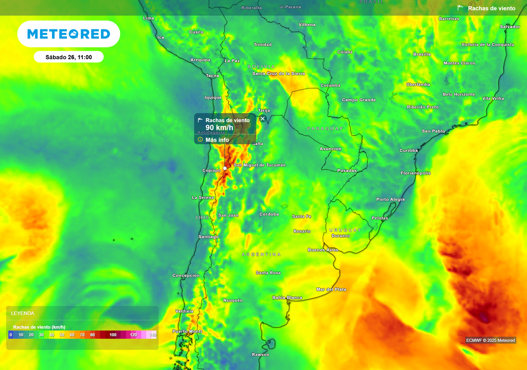 mapa de ráfagas de viento mapa de ráfagas de viento