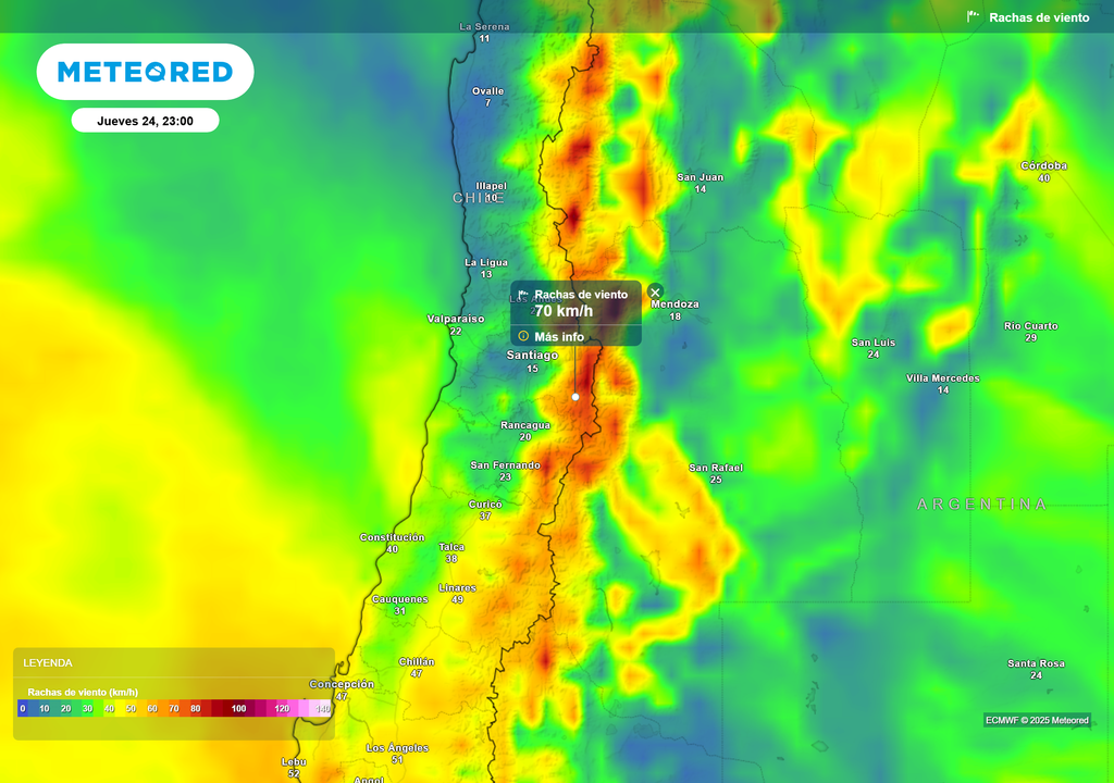 mapa de ráfagas de viento. mapa de ráfagas de viento.