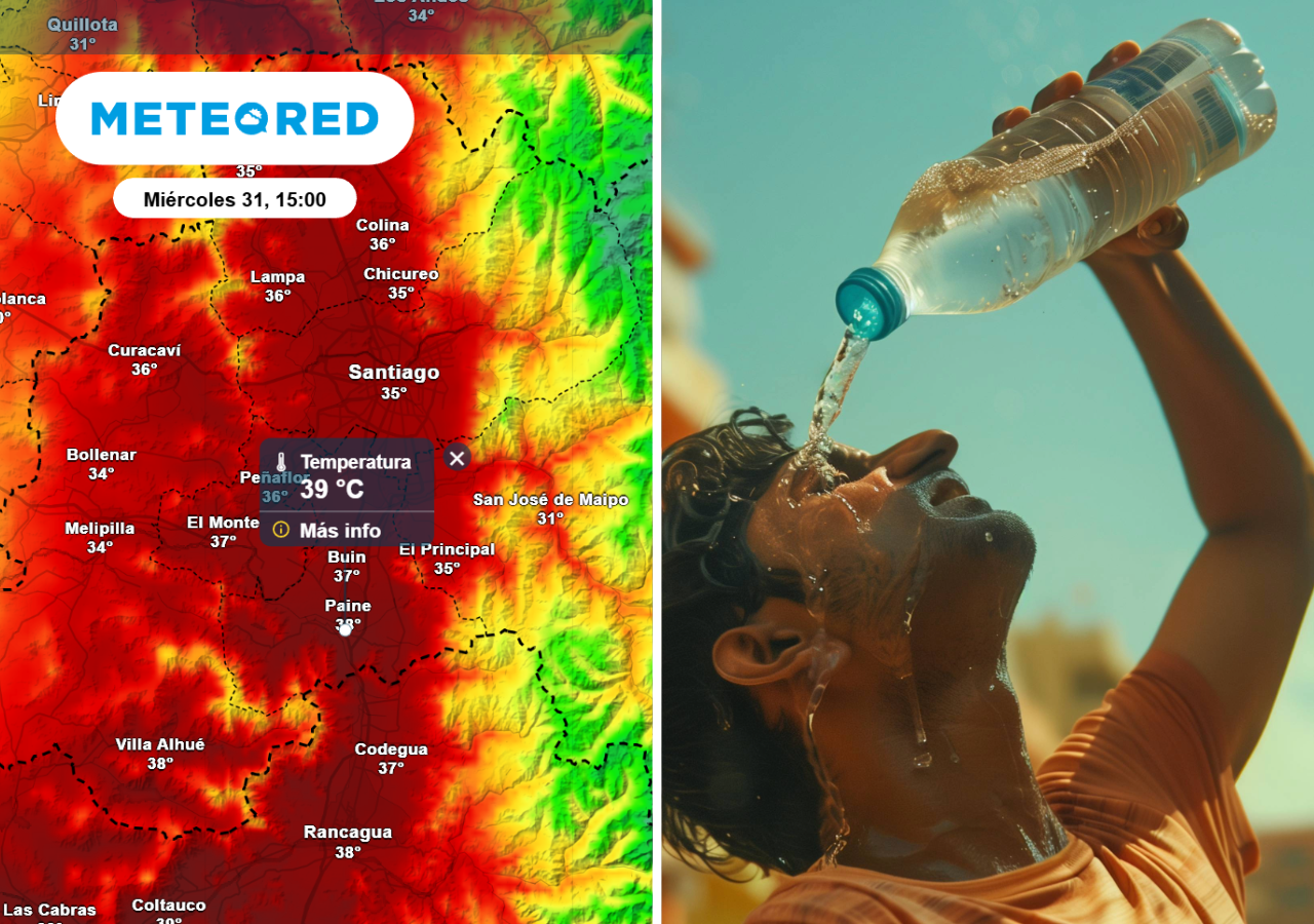 Uno de los días más cálidos de este año llegaría el último día del 2025: modelo GFS proyecta 39 °C en la RM.