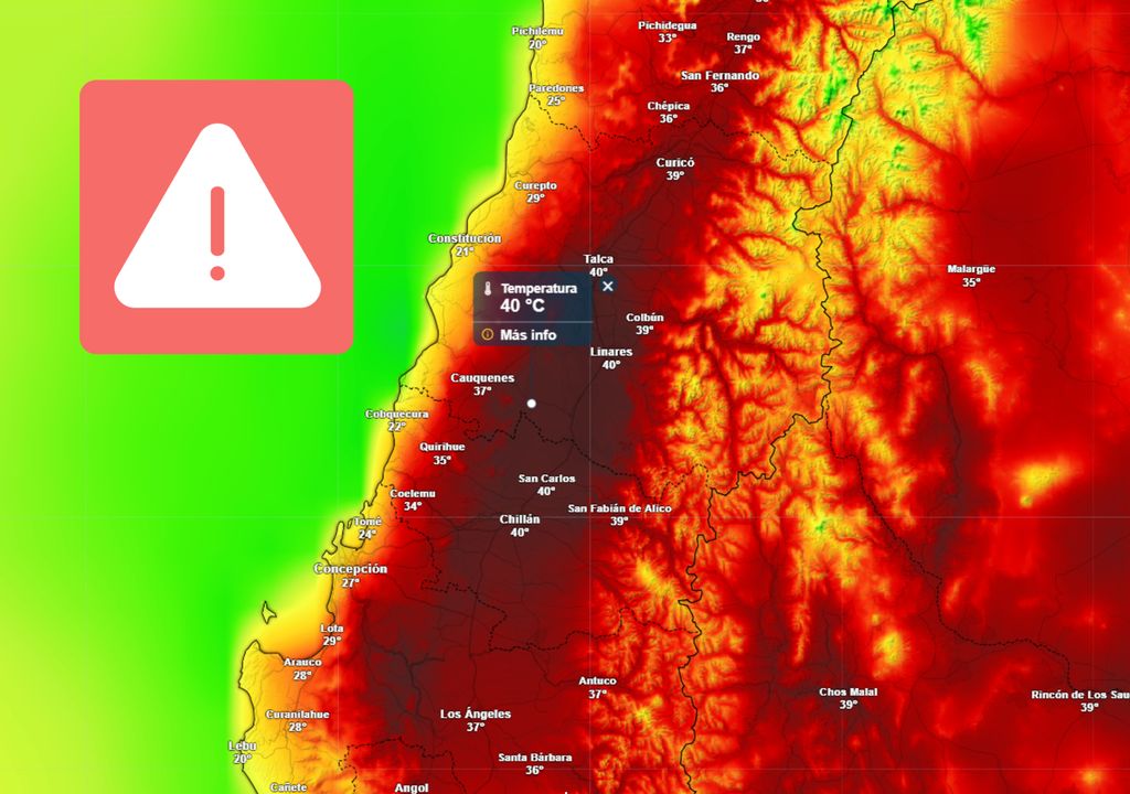 mapa de temperatura.