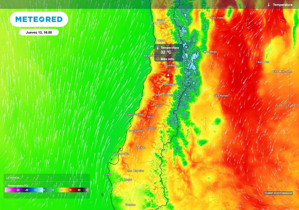 mapa de temperaturas.